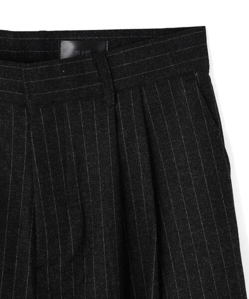 SIS（エスアイエス）の「SIS/エスアイエス/STRIPE SLACKS（スラックス・レディース・ブラック・M/L）」の4枚目の写真