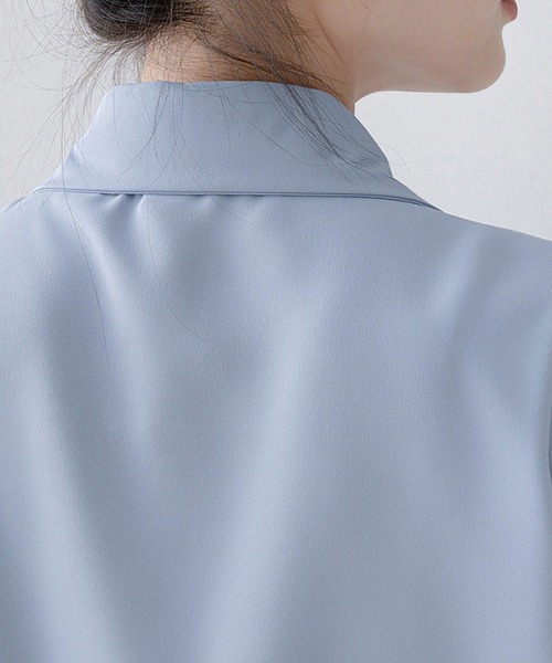 Doux Belle(ドゥーベル)の「フロントフリル長袖シャツ(シャツ/ブラウス・レディース・ブルー/ホワイト・MEDIUM/LARGE/X-LARGE)」の20枚目の写真