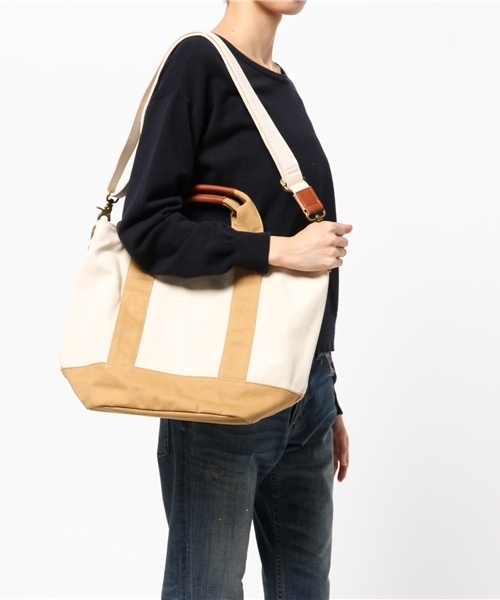 LuuNa（ルーナ）の「toleur キャンバス 2WA ショルダー トートバッグ（ショルダーバッグ・レディース・ベージュ/カーキ/その他・FREE）」の7枚目の写真