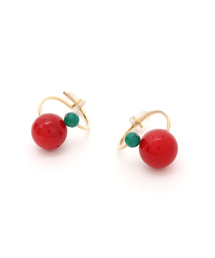 by boe | by boe×Ray BEAMS / 40th別注 coral ピアス(ピアス（両耳用）)