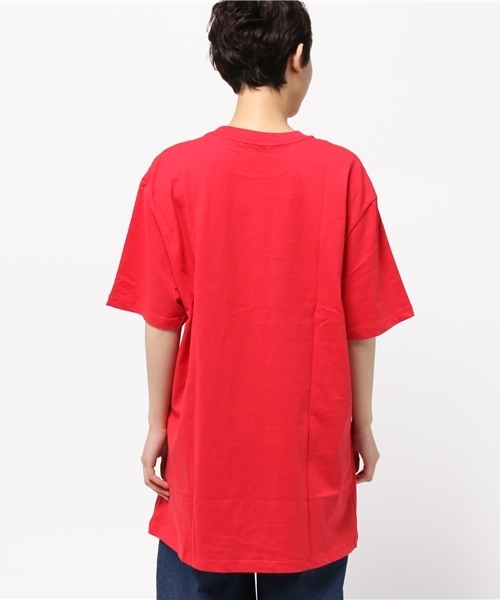 WEGO（ウィゴー）の「WEGO/無地BIGTシャツ（Tシャツ/カットソー・レディース・パープル/ライトパープル/イエロー/オレンジ/レッド/ピンク/ホワイト/グリーン/サックスブルー/ブラック/ブルー・FREE）」の13枚目の写真