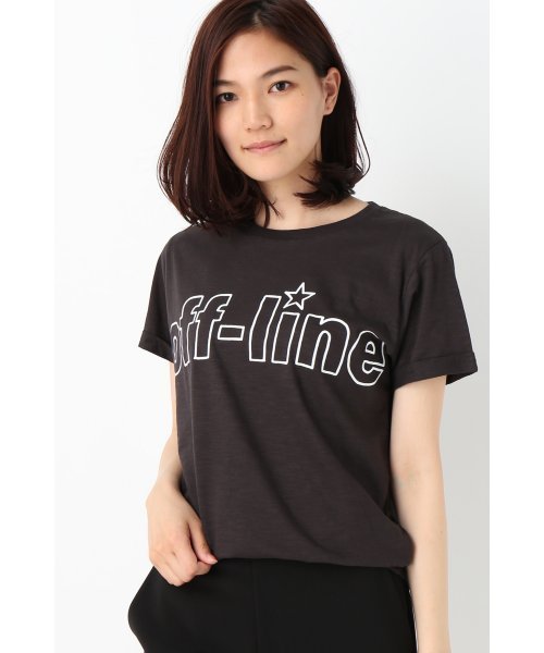 FIGARO Paris（フィガロパリ）の「HAPPINESS off-line Tシャツ◆（Tシャツ/カットソー・レディース・ブラック/ホワイト系その他・36/38）」の14枚目の写真