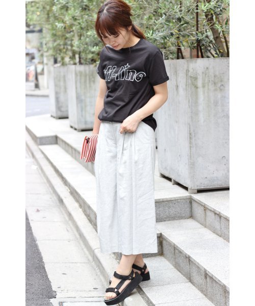 FIGARO Paris（フィガロパリ）の「HAPPINESS off-line Tシャツ◆（Tシャツ/カットソー・レディース・ブラック/ホワイト系その他・36/38）」の15枚目の写真