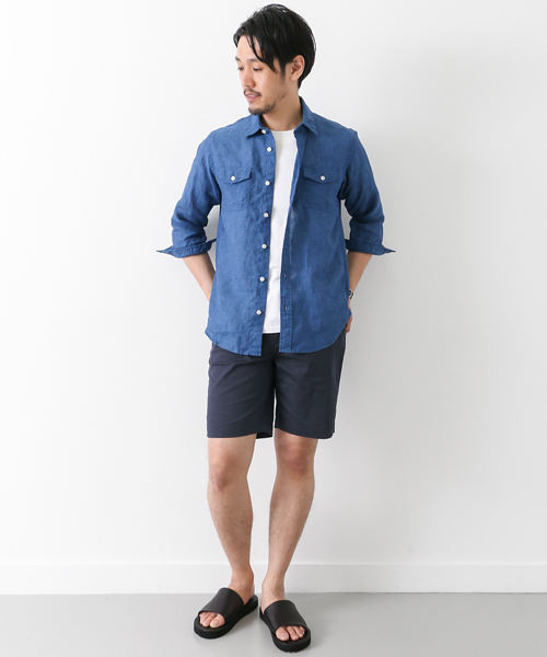 URBAN RESEARCH DOORS MENS（アーバンリサーチ ドアーズ メンズ）の「DOORS City Shorts（その他パンツ・メンズ・ネイビー/アイボリー/カーキ・38/40）」の18枚目の写真