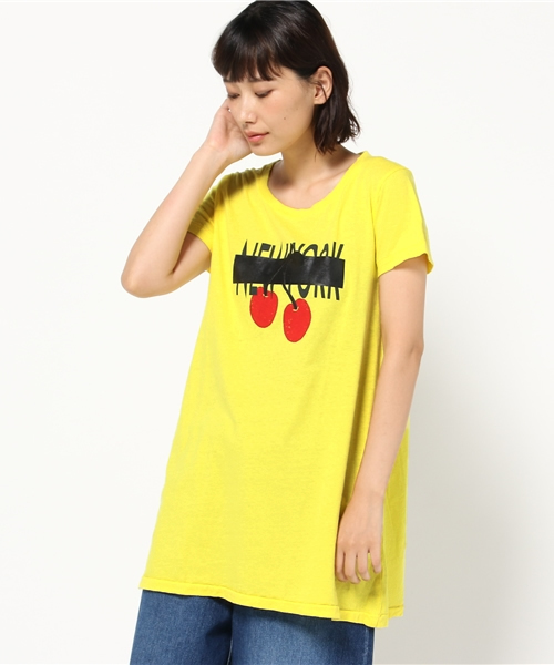 RNA(アールエヌエー)の「M0515 NYチェリーフレアTシャツワンピース(Tシャツ/カットソー・レディース・ブラック/レモンイエロー/ホワイト・MEDIUM)」の8枚目の写真