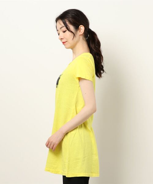 RNA(アールエヌエー)の「M0515 NYチェリーフレアTシャツワンピース(Tシャツ/カットソー・レディース・ブラック/レモンイエロー/ホワイト・MEDIUM)」の4枚目の写真