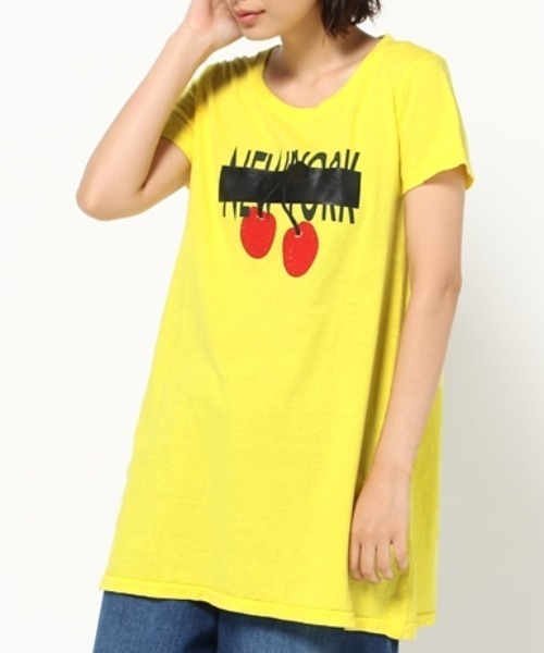 RNA(アールエヌエー)の「M0515 NYチェリーフレアTシャツワンピース(Tシャツ/カットソー・レディース・ブラック/レモンイエロー/ホワイト・MEDIUM)」の22枚目の写真