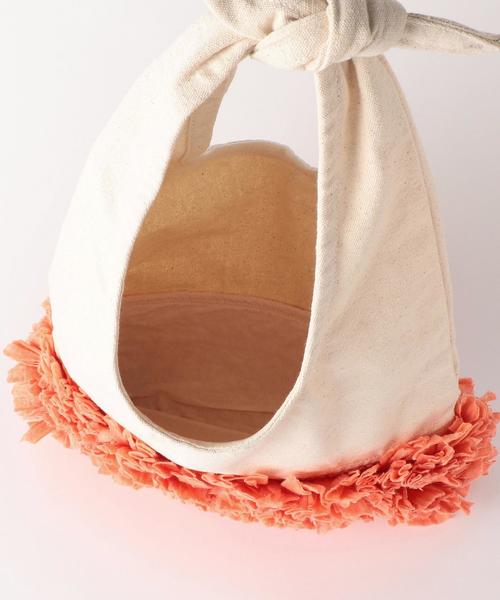 Another Edition（アナザーエディション）の「【WEB店舗限定】フリルトートバッグ（ショルダーバッグ・レディース・ネイビー/ピンク・フリー）」の7枚目の写真