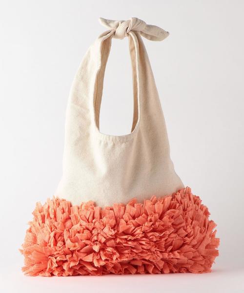 Another Edition（アナザーエディション）の「【WEB店舗限定】フリルトートバッグ（ショルダーバッグ・レディース・ネイビー/ピンク・フリー）」の8枚目の写真