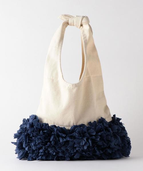 Another Edition（アナザーエディション）の「【WEB店舗限定】フリルトートバッグ（ショルダーバッグ・レディース・ネイビー/ピンク・フリー）」の9枚目の写真