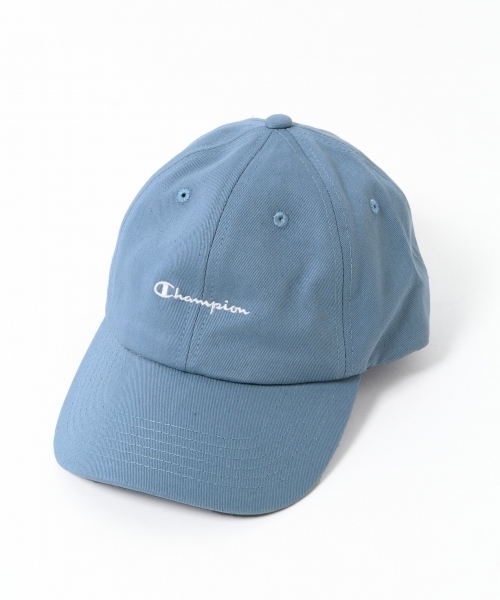 Champion（チャンピオン）の「【Champion/チャンピオン】別注刺繍LOWCAP/745224（キャップ・メンズ・ブルー/ホワイト/ブラック/ピンク/ライトブルー/パープル・FREE）」の4枚目の写真