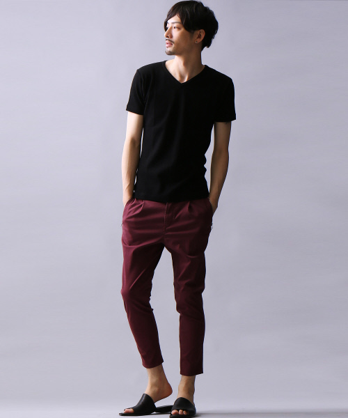 5351 POUR LES HOMMES（ゴーサンゴーイチプールオム）の「ベアワッフルVネックカットソー（Tシャツ/カットソー・メンズ・ブラック/その他16/ホワイト・48/44/46）」の15枚目の写真