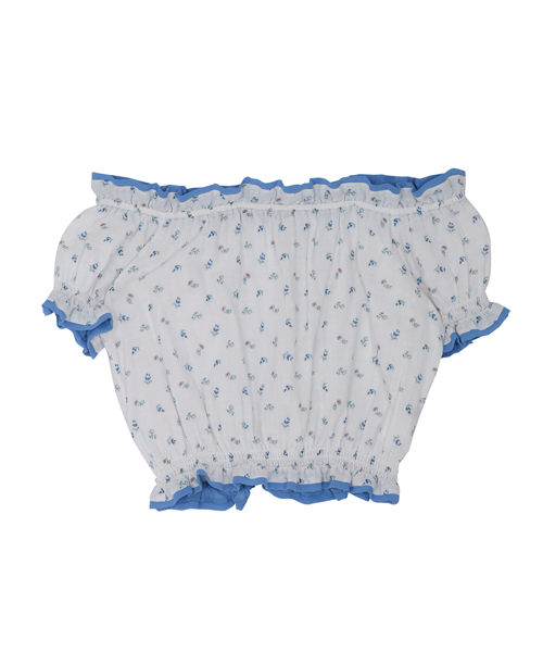 dazzlin（ダズリン）の「Ｗガーゼ小花柄オフショルブラウス（シャツ/ブラウス・レディース・オフホワイト/イエロー/ネイビー・FREE）」の9枚目の写真