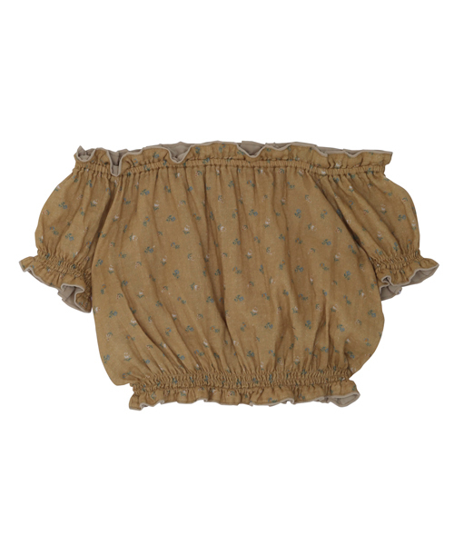 dazzlin（ダズリン）の「Ｗガーゼ小花柄オフショルブラウス（シャツ/ブラウス・レディース・オフホワイト/イエロー/ネイビー・FREE）」の11枚目の写真