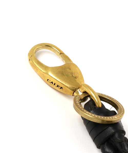 CALEE⬛︎KNITTING LEATHER KEY RING⬛︎キーリング⬛︎本革 CALEE⬛︎KNITTING LEATHER KEY RING⬛︎キーリング⬛︎本革