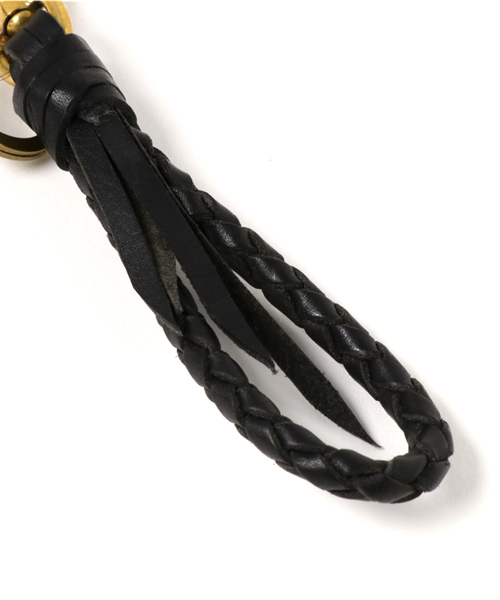 CALEE　KNITTING LEATHER KEY RING CALEE（キャリー）の「CALEE/キャリー STUDS & KNITTING LEATHER