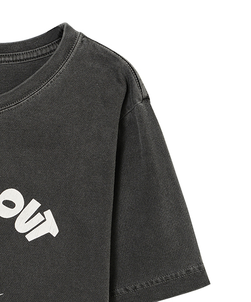 Candy Stripper（キャンディストリッパー）の「FIGURE OUT CANDYS TEE（Tシャツ/カットソー・レディース・オフホワイト/チャコールグレー/カーキ/バイオレット・2/3）」の7枚目の写真