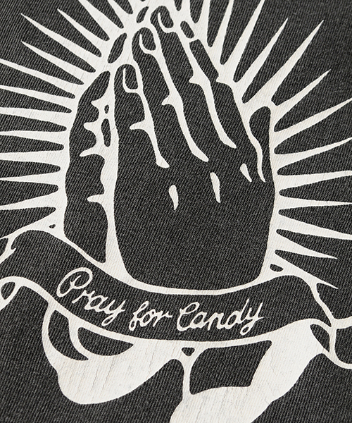 Candy Stripper（キャンディストリッパー）の「FIGURE OUT CANDYS TEE（Tシャツ/カットソー・レディース・オフホワイト/チャコールグレー/カーキ/バイオレット・2/3）」の13枚目の写真