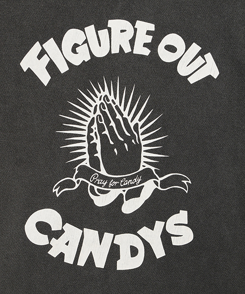Candy Stripper（キャンディストリッパー）の「FIGURE OUT CANDYS TEE（Tシャツ/カットソー・レディース・オフホワイト/チャコールグレー/カーキ/バイオレット・2/3）」の9枚目の写真