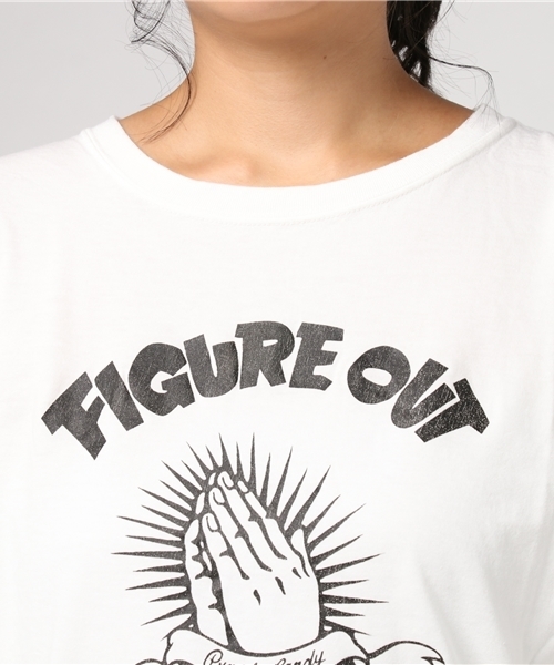 Candy Stripper（キャンディストリッパー）の「FIGURE OUT CANDYS TEE（Tシャツ/カットソー・レディース・オフホワイト/チャコールグレー/カーキ/バイオレット・2/3）」の18枚目の写真