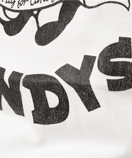 Candy Stripper（キャンディストリッパー）の「FIGURE OUT CANDYS TEE（Tシャツ/カットソー・レディース・オフホワイト/チャコールグレー/カーキ/バイオレット・2/3）」の12枚目の写真