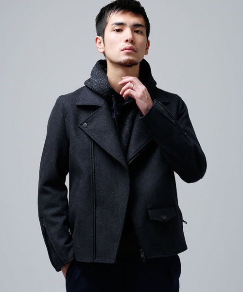 NANO universe（ナノユニバース）の「メルトンライダースジャケット