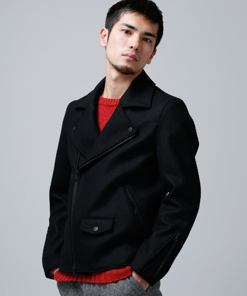 NANO universe（ナノユニバース）の「メルトンライダースジャケット