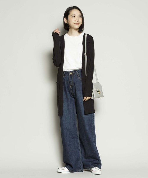 SY3（エスワイスリー）の「＜2018年春夏新作＞【コットン素材で着心地抜群】ソフトタッチニュートラルカラーロングカーディガン（カーディガン/ボレロ・レディース・チャコールグレー/ライトグレー/ブラック/ネイビー・FREE）」の18枚目の写真