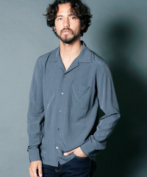 Magine | RAYON OPEN COLLAR SHIRTS L/S:レーヨン オープンカラーシャツ(シャツ/ブラウス)