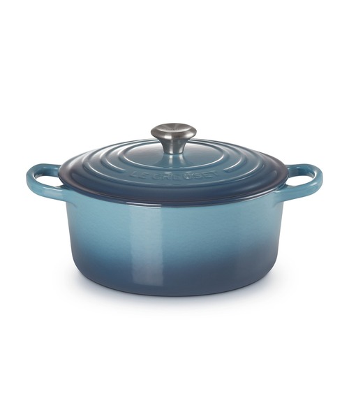 Le Creuset（ルクルーゼ）の「シグニチャー ココット・ロンド 22ｃｍ（鍋/フライパン・レディース・オレンジ/チェリーレッド/イエロー系その他/ホワイト/グリーン系その他/コバルトブルー/ブルー系その他/ホワイト系その他/ピンク系その他2/ブラック系その他/レッド系その他/ベージュ系その他/オレンジ系その他/グリーン系その他2・22cm）」の8枚目の写真