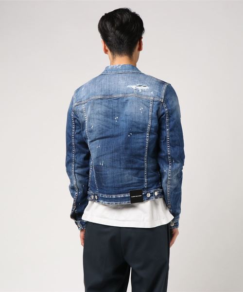 DSQUARED2（ディースクエアード）の「Sportsjacket /Classic jean jacket /Light simple white sports wash /0182（デニムジャケット・メンズ・ワンウォッシュ・44/46/48）」の3枚目の写真