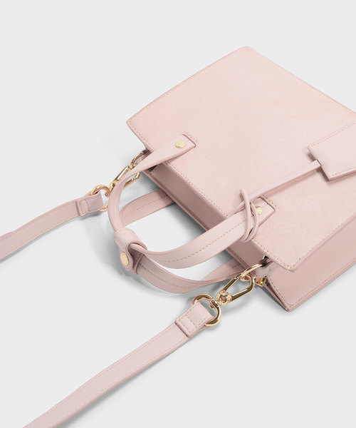 CHARLES & KEITH(チャールズ & キース)の「ストラクチャートップハンドルバッグ / STRUCTURED TOP HANDLE BAG(トートバッグ・レディース・ブラック/ピンク系その他・M)」の9枚目の写真