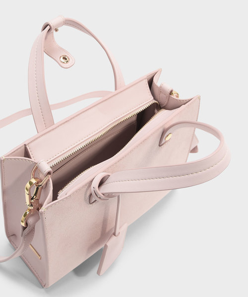 CHARLES & KEITH(チャールズ & キース)の「ストラクチャートップハンドルバッグ / STRUCTURED TOP HANDLE BAG(トートバッグ・レディース・ブラック/ピンク系その他・M)」の11枚目の写真