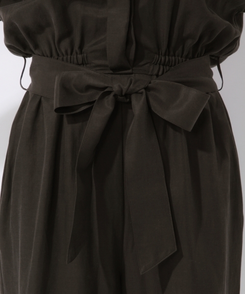 laboratory work(ラボラトリーワーク)の「ベルト付きコンビネゾン(サロペット/オーバーオール・レディース・ブラック/ベージュ・MEDIUM)」の14枚目の写真