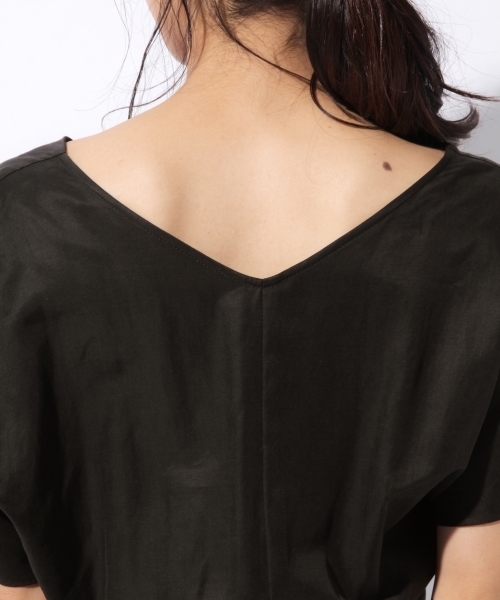 laboratory work(ラボラトリーワーク)の「ベルト付きコンビネゾン(サロペット/オーバーオール・レディース・ブラック/ベージュ・MEDIUM)」の18枚目の写真