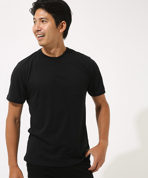 AZUL by moussy（アズールバイマウジー）の「カットオフクルーネック半袖T（Tシャツ/カットソー・メンズ・ホワイト/ブラック/ネイビー/オレンジ・SMALL/MEDIUM/LARGE/X-LARGE/X-SMALL）」の3枚目の写真