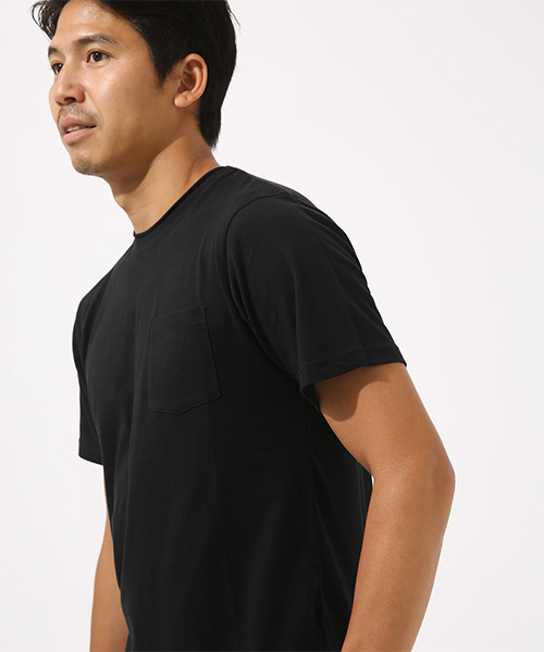 AZUL by moussy（アズールバイマウジー）の「カットオフクルーネック半袖T（Tシャツ/カットソー・メンズ・ホワイト/ブラック/ネイビー/オレンジ・SMALL/MEDIUM/LARGE/X-LARGE/X-SMALL）」の21枚目の写真