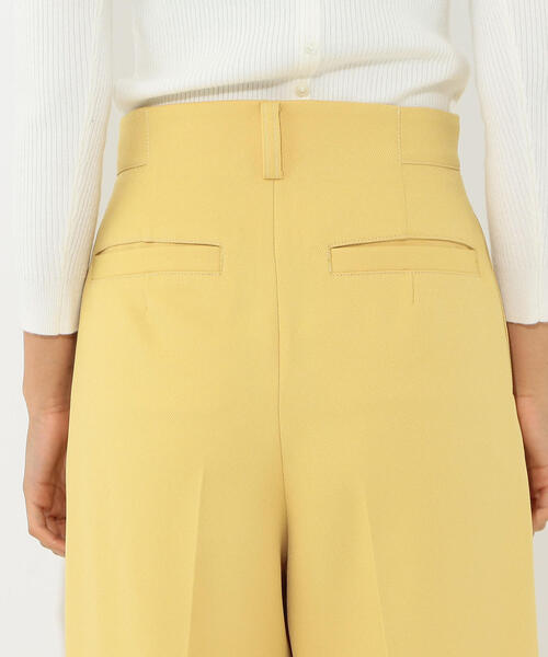 Jewel Changes（ジュエルチェンジズ）の「SMF ポリツイル サイドスリット ワイドパンツ（その他パンツ・レディース・ブラック/イエロー・34/36/38）」の14枚目の写真