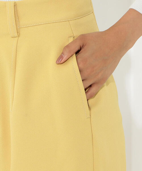 Jewel Changes（ジュエルチェンジズ）の「SMF ポリツイル サイドスリット ワイドパンツ（その他パンツ・レディース・ブラック/イエロー・34/36/38）」の13枚目の写真