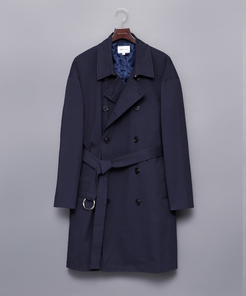 EMMA CLOTHES(エマクローズ)の「コットンツイル オーバーサイズ トレンチコート(トレンチコート・メンズ・ブラック/ベージュ/ネイビー/オリーブ・M/L)」の7枚目の写真