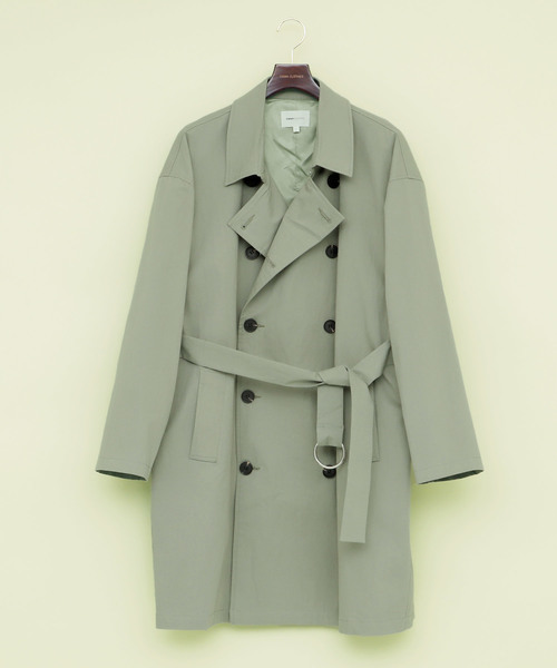 EMMA CLOTHES(エマクローズ)の「コットンツイル オーバーサイズ トレンチコート(トレンチコート・メンズ・ブラック/ベージュ/ネイビー/オリーブ・M/L)」の17枚目の写真