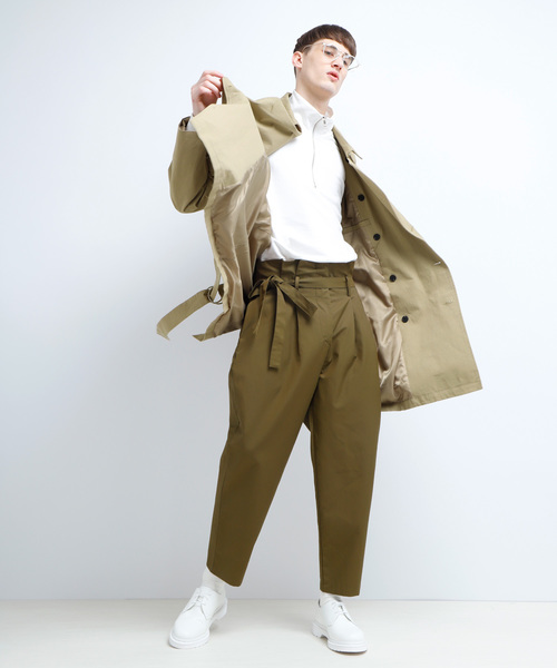 EMMA CLOTHES(エマクローズ)の「コットンツイル オーバーサイズ トレンチコート(トレンチコート・メンズ・ブラック/ベージュ/ネイビー/オリーブ・M/L)」の20枚目の写真