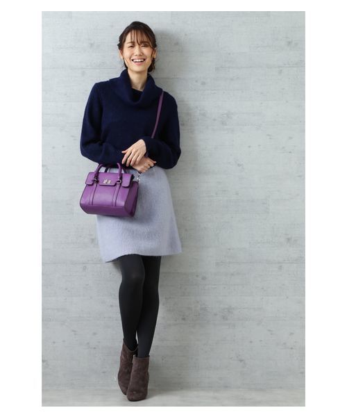 NATURAL BEAUTY BASIC(ナチュラルビューティーベーシック)の「【sweet 12月号掲載】モヘアシャギースカート(スカート・レディース・チャコールグレー/ブルー/ラベンダー・SMALL/MEDIUM/X-SMALL)」の15枚目の写真
