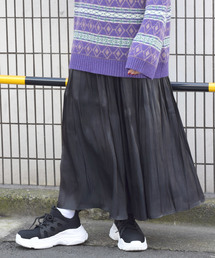 w closet | サテンロングスカート..(スカート)