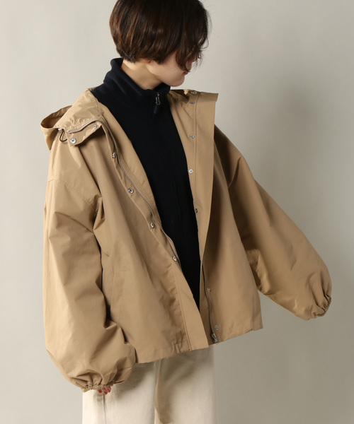 notch.（ノッチ）の「ボリュームソデマウンテンパーカー（マウンテンパーカー・レディース・ブラック/ベージュ/オリーブ/ライトベージュ・M）」の3枚目の写真