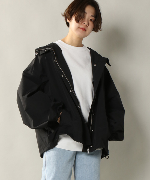 notch.（ノッチ）の「ボリュームソデマウンテンパーカー（マウンテンパーカー・レディース・ブラック/ベージュ/オリーブ/ライトベージュ・M）」の2枚目の写真