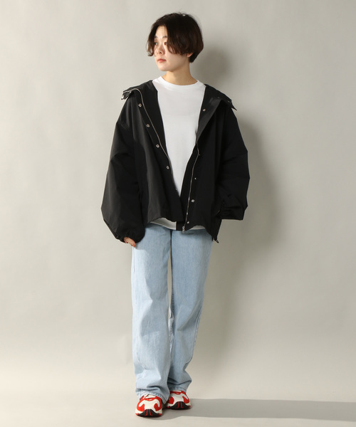 notch.（ノッチ）の「ボリュームソデマウンテンパーカー（マウンテンパーカー・レディース・ブラック/ベージュ/オリーブ/ライトベージュ・M）」の11枚目の写真