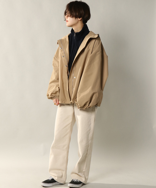 notch.（ノッチ）の「ボリュームソデマウンテンパーカー（マウンテンパーカー・レディース・ブラック/ベージュ/オリーブ/ライトベージュ・M）」の5枚目の写真