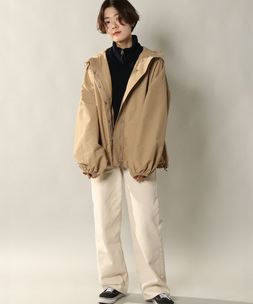 notch.（ノッチ）の「ボリュームソデマウンテンパーカー（マウンテンパーカー・レディース・ブラック/ベージュ/オリーブ/ライトベージュ・M）」の20枚目の写真