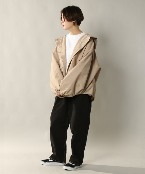 notch.（ノッチ）の「ボリュームソデマウンテンパーカー（マウンテンパーカー・レディース・ブラック/ベージュ/オリーブ/ライトベージュ・M）」の9枚目の写真